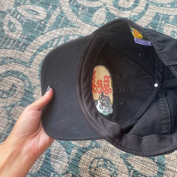 Bass Pro Shops Black Embroidered Bass Logo Adjustable Baseball Cap - Picture 6 of 7